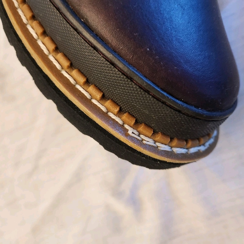 Georgia Giant Romeo Boots Mens 10 M GR262 Brown Leather Chelsea Chore Steel Toe - Picture 6 of 11